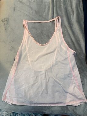 lululemon athletica Light Pink Sheer Tank